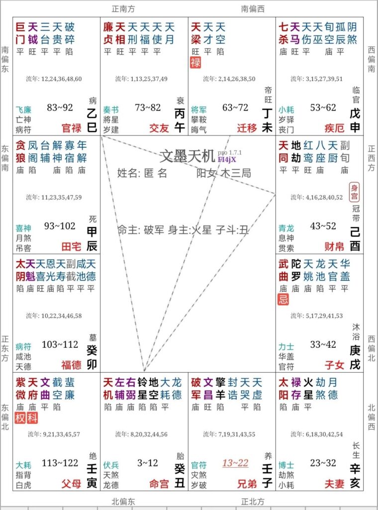 图片[2]-紫微斗数案例 ， 揭秘道家哲学与命盘天机的奥秘！